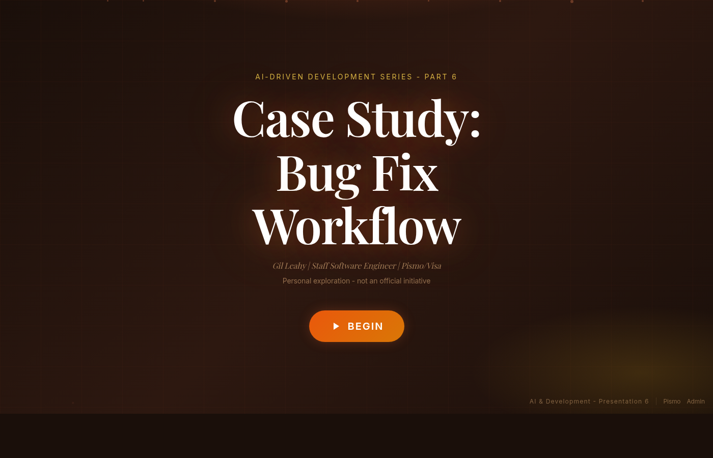 Case Study: Bug Fix Workflow